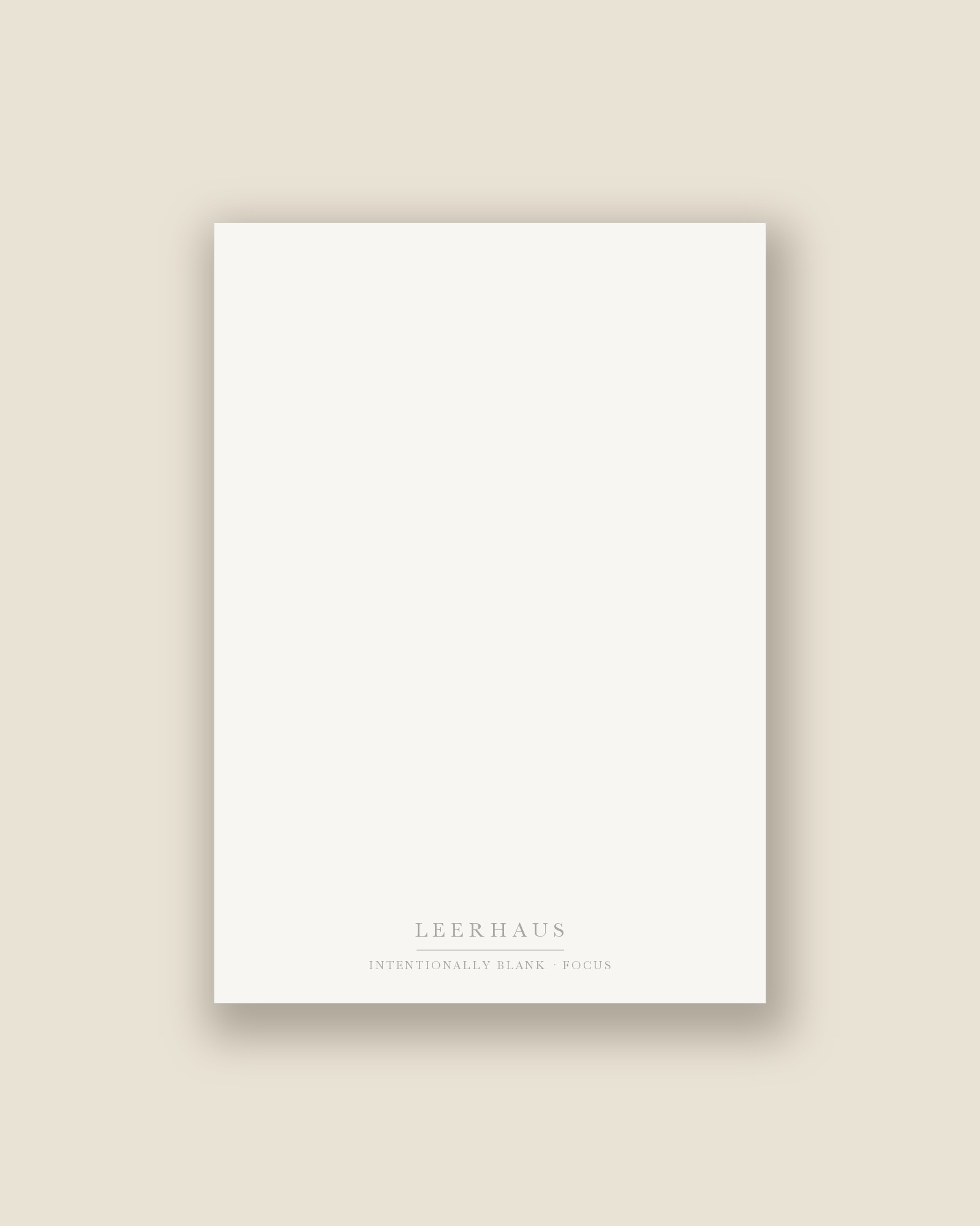 Intentionally Blank — focus